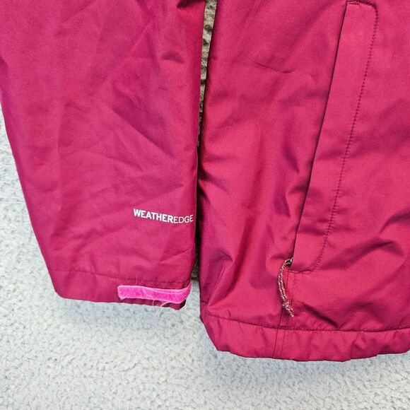 Eddie Bauer Jacket Womens Size‎ Medium Burgundy Full Zip Hooded Windbreaker - Picture 4 of 8